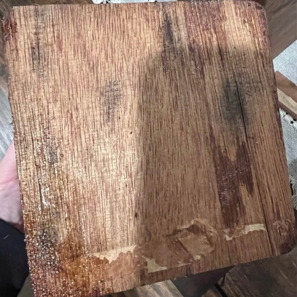 Vintage Rustic Brown Wooden Canister Set with Rooster Design, set of 4, see pics - Picture 4 of 6